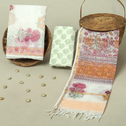 Hand Block Printed Full Kota Doriya Suit Set (FKDS009)