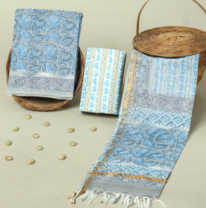 Hand Block Printed Full Kota Doriya Suit Set (FKDS014)