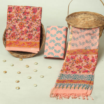 Hand Block Printed Full Kota Doriya Suit Set (FKDS058)