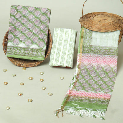 Hand Block Printed Full Kota Doriya Suit Set (FKDS065)