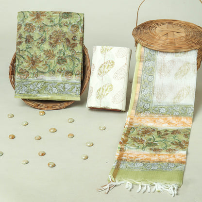 Hand Block Printed Full Kota Doriya Suit Set (FKDS066)
